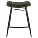 Bayu Leather Upholstered Saddle Seat Backless Counter Height Stool (Set of 2) - Imperial Furniture (Las Vegas, NV) - Multi Location