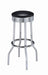 Theodore Upholstered Top Bar Stools Black and Chrome (Set of 2) - Imperial Furniture (Las Vegas, NV) - Multi Location