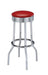Theodore Upholstered Top Bar Stools Red and Chrome (Set of 2) - Imperial Furniture (Las Vegas, NV) - Multi Location