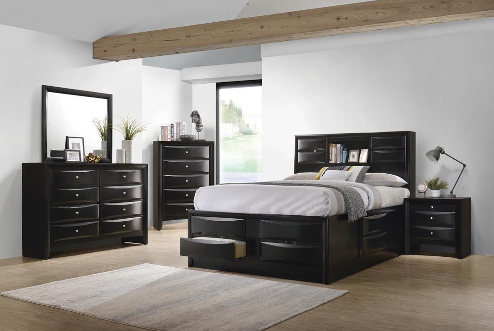 Briana Queen Platform Storage Bed Black - Imperial Furniture (Las Vegas, NV) - Multi Location