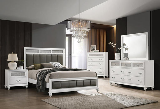 Barzini 4-piece California King Panel Bedroom Set White - Imperial Furniture (Las Vegas, NV) - Multi Location