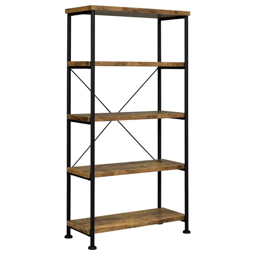 Analiese 4-shelf Bookcase Antique Nutmeg - Imperial Furniture (Las Vegas, NV) - Multi Location