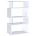 Emelle 4-tier Bookcase White and Clear - Imperial Furniture (Las Vegas, NV) - Multi Location