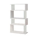 Emelle 4-tier Bookcase White and Clear - Imperial Furniture (Las Vegas, NV) - Multi Location