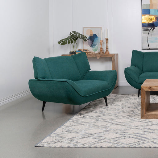 Acton Upholstered Flared Arm Chair Teal Blue - Imperial Furniture (Las Vegas, NV) - Multi Location