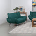 Acton Upholstered Flared Arm Chair Teal Blue - Imperial Furniture (Las Vegas, NV) - Multi Location