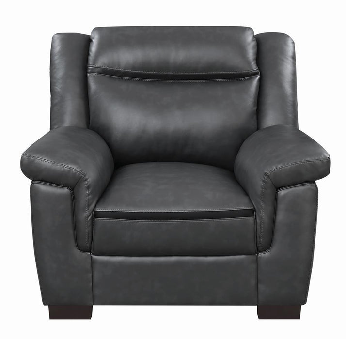 Arabella Pillow Top Upholstered Chair Grey - Imperial Furniture (Las Vegas, NV) - Multi Location