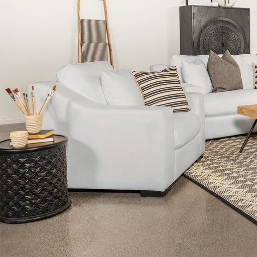 Ashlyn Upholstered Sloped Arms Chair White - Imperial Furniture (Las Vegas, NV) - Multi Location