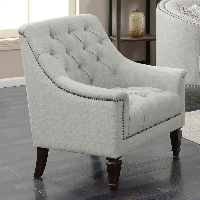 Avonlea Sloped Arm Upholstered Chair Grey - Imperial Furniture (Las Vegas, NV) - Multi Location