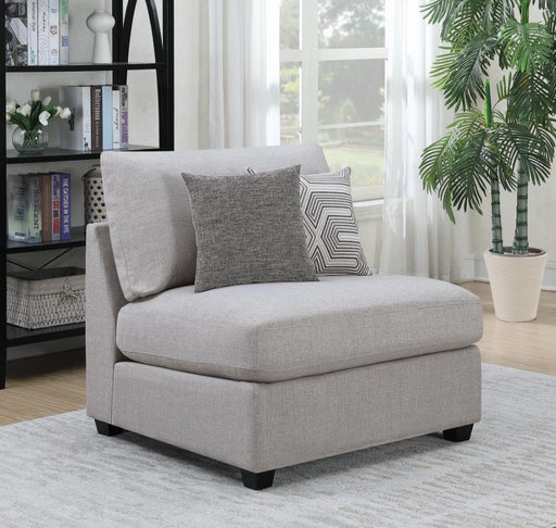 Cambria Upholstered Armless Chair Grey - Imperial Furniture (Las Vegas, NV) - Multi Location