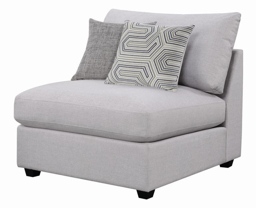 Cambria Upholstered Armless Chair Grey - Imperial Furniture (Las Vegas, NV) - Multi Location
