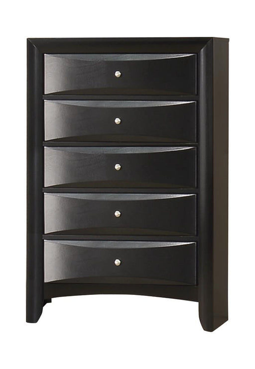 Briana Rectangular 5-drawer Chest Black - Imperial Furniture (Las Vegas, NV) - Multi Location