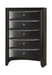 Briana Rectangular 5-drawer Chest Black - Imperial Furniture (Las Vegas, NV) - Multi Location