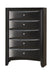 Briana Rectangular 5-drawer Chest Black - Imperial Furniture (Las Vegas, NV) - Multi Location