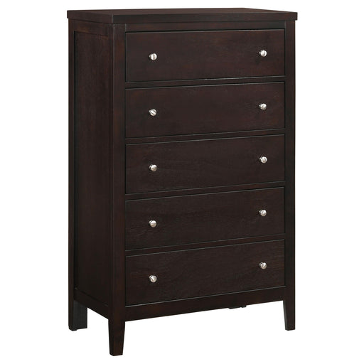 Carlton 5-drawer Rectangular Chest Cappuccino - Imperial Furniture (Las Vegas, NV) - Multi Location