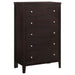 Carlton 5-drawer Rectangular Chest Cappuccino - Imperial Furniture (Las Vegas, NV) - Multi Location