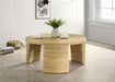 Artina Woven Rattan Round Coffee Table Natural Brown - Imperial Furniture (Las Vegas, NV) - Multi Location