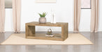Benton Rectangular Solid Wood Coffee Table Natural - Imperial Furniture (Las Vegas, NV) - Multi Location