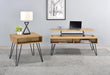 Fanning Lift Top Storage Coffee Table Golden Oak and Black - Imperial Furniture (Las Vegas, NV) - Multi Location