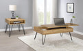 Fanning Lift Top Storage Coffee Table Golden Oak and Black - Imperial Furniture (Las Vegas, NV) - Multi Location