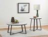 Hugo Round Coffee Table White and Matte Black - Imperial Furniture (Las Vegas, NV) - Multi Location
