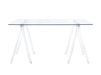 Amaturo Writing Desk with Glass Top Clear - Imperial Furniture (Las Vegas, NV) - Multi Location