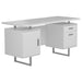 Lawtey Floating Top Office Desk White Gloss - Imperial Furniture (Las Vegas, NV) - Multi Location