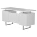 Lawtey Floating Top Office Desk White Gloss - Imperial Furniture (Las Vegas, NV) - Multi Location