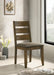 Alston Ladder Back Dining Side Chairs Knotty Nutmeg and Grey (Set of 2) - Imperial Furniture (Las Vegas, NV) - Multi Location