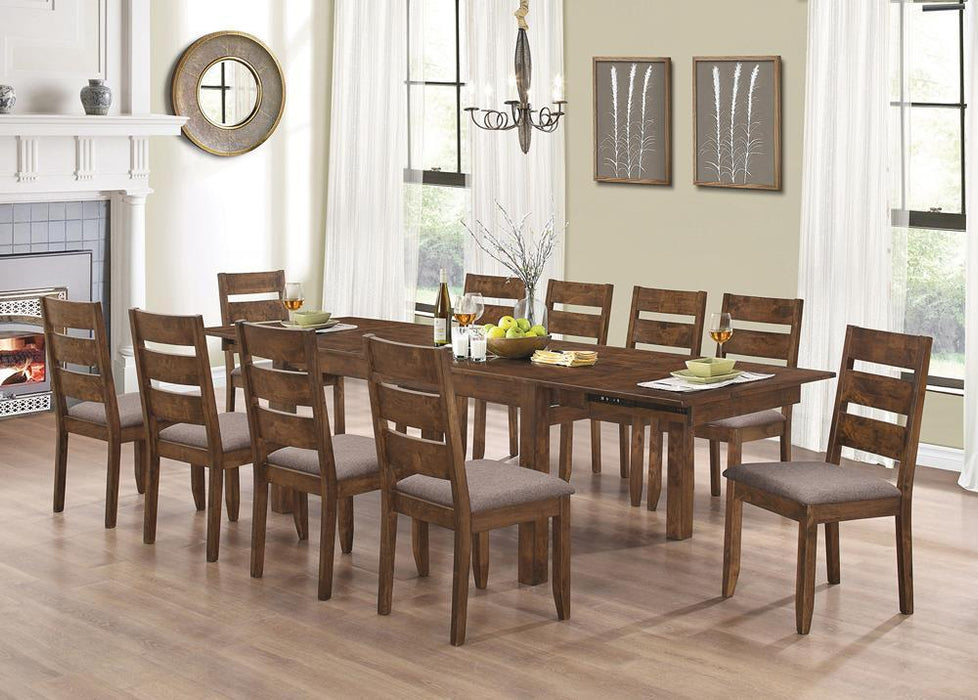 Alston Ladder Back Dining Side Chairs Knotty Nutmeg and Grey (Set of 2) - Imperial Furniture (Las Vegas, NV) - Multi Location