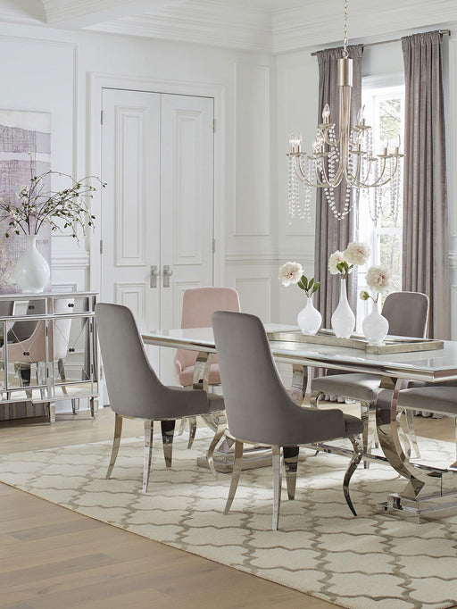 Antoine Upholstered Demi Arm Dining Side Chairs (Set of 2) - Imperial Furniture (Las Vegas, NV) - Multi Location