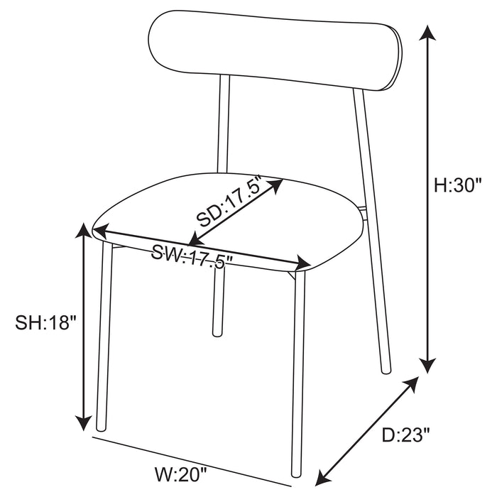 Anzio Side Chair - Imperial Furniture (Las Vegas, NV) - Multi Location