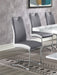 Brooklyn Upholstered Side Chairs with S-frame (Set of 4) Grey and White - Imperial Furniture (Las Vegas, NV) - Multi Location