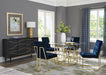Cisco Tufted Back Side Chairs Ink Blue (Set of 2) - Imperial Furniture (Las Vegas, NV) - Multi Location