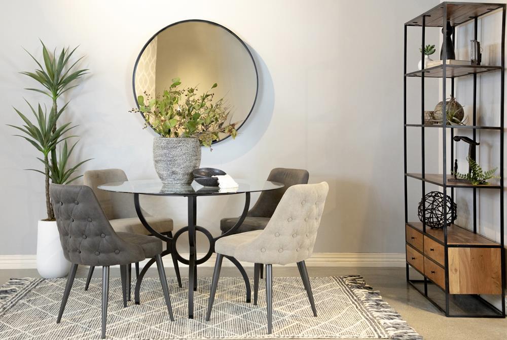 Cosmo Upholstered Curved Back Side Chairs (Set of 2) - Imperial Furniture (Las Vegas, NV) - Multi Location