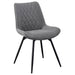 Diggs Upholstered Tufted Swivel Dining Chairs Grey and Gunmetal (Set of 2) - Imperial Furniture (Las Vegas, NV) - Multi Location