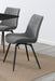 Diggs Upholstered Tufted Swivel Dining Chairs Grey and Gunmetal (Set of 2) - Imperial Furniture (Las Vegas, NV) - Multi Location