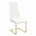 Montclair Side Chairs White and Rustic Brass (Set of 4) - Imperial Furniture (Las Vegas, NV) - Multi Location