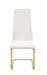 Montclair Side Chairs White and Rustic Brass (Set of 4) - Imperial Furniture (Las Vegas, NV) - Multi Location