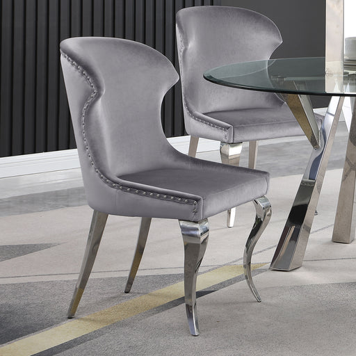 Cheyanne Upholstered Wingback Side Chair with Nailhead Trim (Set of 2) - Imperial Furniture (Las Vegas, NV) - Multi Location