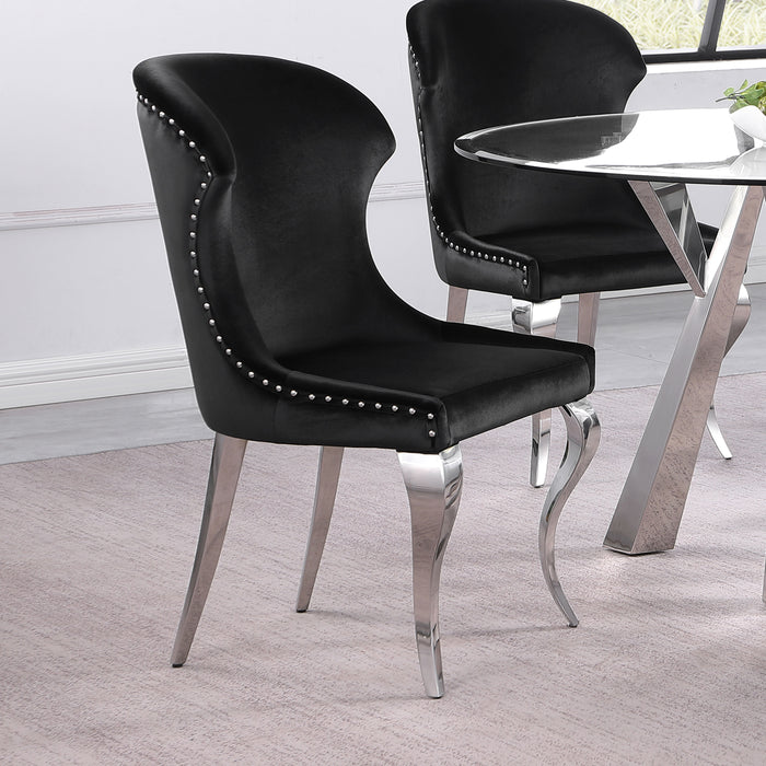 Cheyanne Upholstered Wingback Side Chair with Nailhead Trim (Set of 2) - Imperial Furniture (Las Vegas, NV) - Multi Location