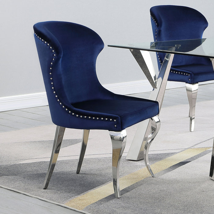Cheyanne Upholstered Wingback Side Chair with Nailhead Trim (Set of 2) - Imperial Furniture (Las Vegas, NV) - Multi Location