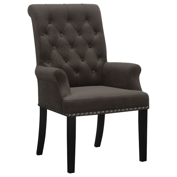 Alana Upholstered Tufted Arm Chair with Nailhead Trim - Imperial Furniture (Las Vegas, NV) - Multi Location