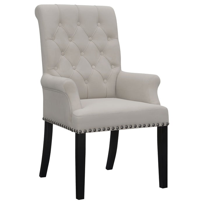 Alana Upholstered Tufted Arm Chair with Nailhead Trim - Imperial Furniture (Las Vegas, NV) - Multi Location