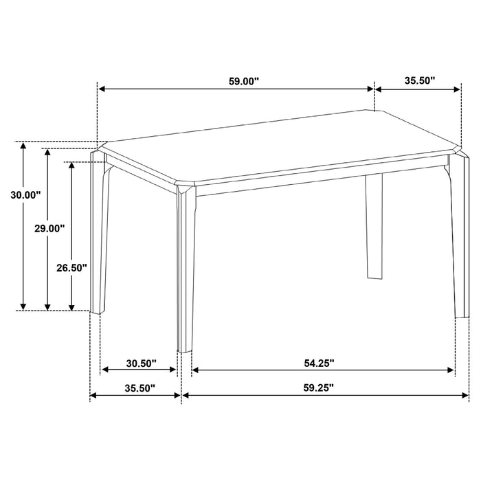 Almonte 7 Pc Dining Set - Imperial Furniture (Las Vegas, NV) - Multi Location