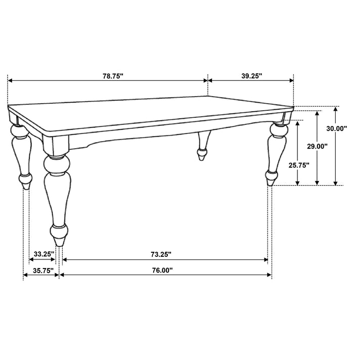 Bridget 6 Pc Dining Set - Imperial Furniture (Las Vegas, NV) - Multi Location
