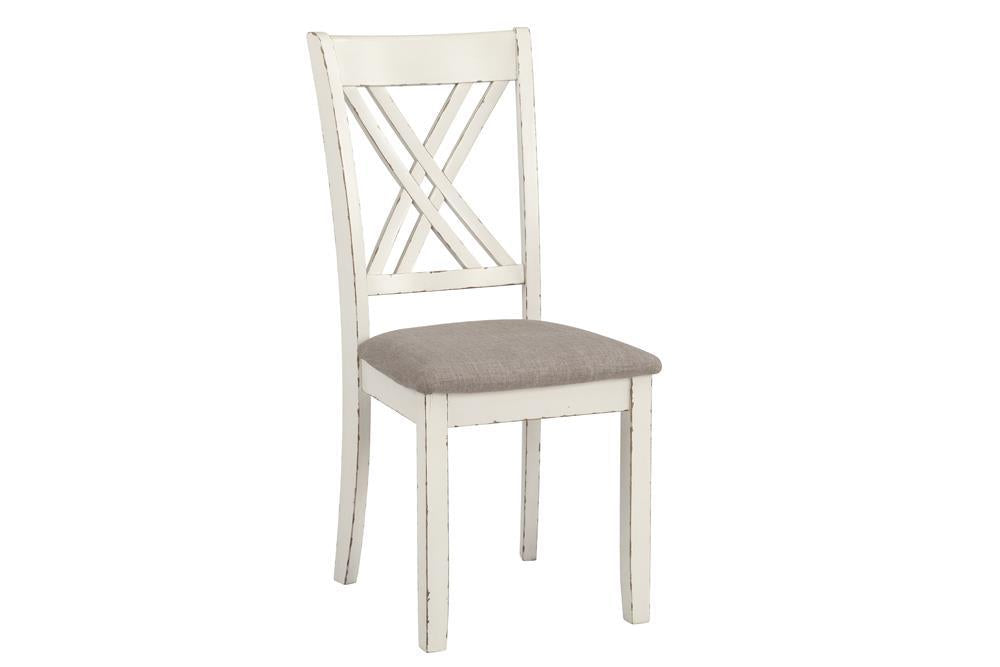 Fortress 7-piece Dining Set Chestnut and Vintage White - Imperial Furniture (Las Vegas, NV) - Multi Location