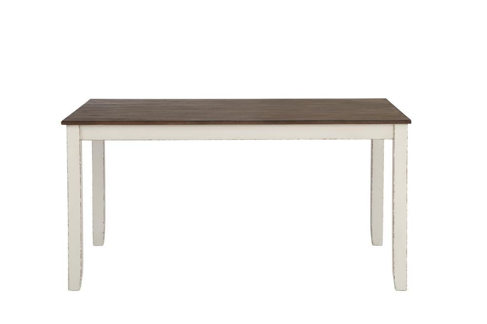 Fortress 7-piece Dining Set Chestnut and Vintage White - Imperial Furniture (Las Vegas, NV) - Multi Location