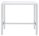Natividad 5-piece Bar Set White High Gloss and Chrome - Imperial Furniture (Las Vegas, NV) - Multi Location