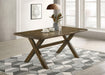 Alston X-shaped Dining Table Knotty Nutmeg - Imperial Furniture (Las Vegas, NV) - Multi Location